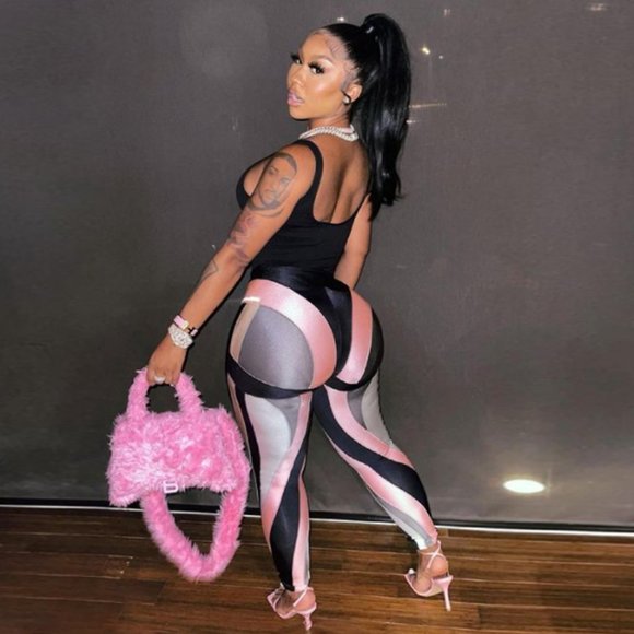 CANDY STRIP LEGGINGS - Picture 2 of 3